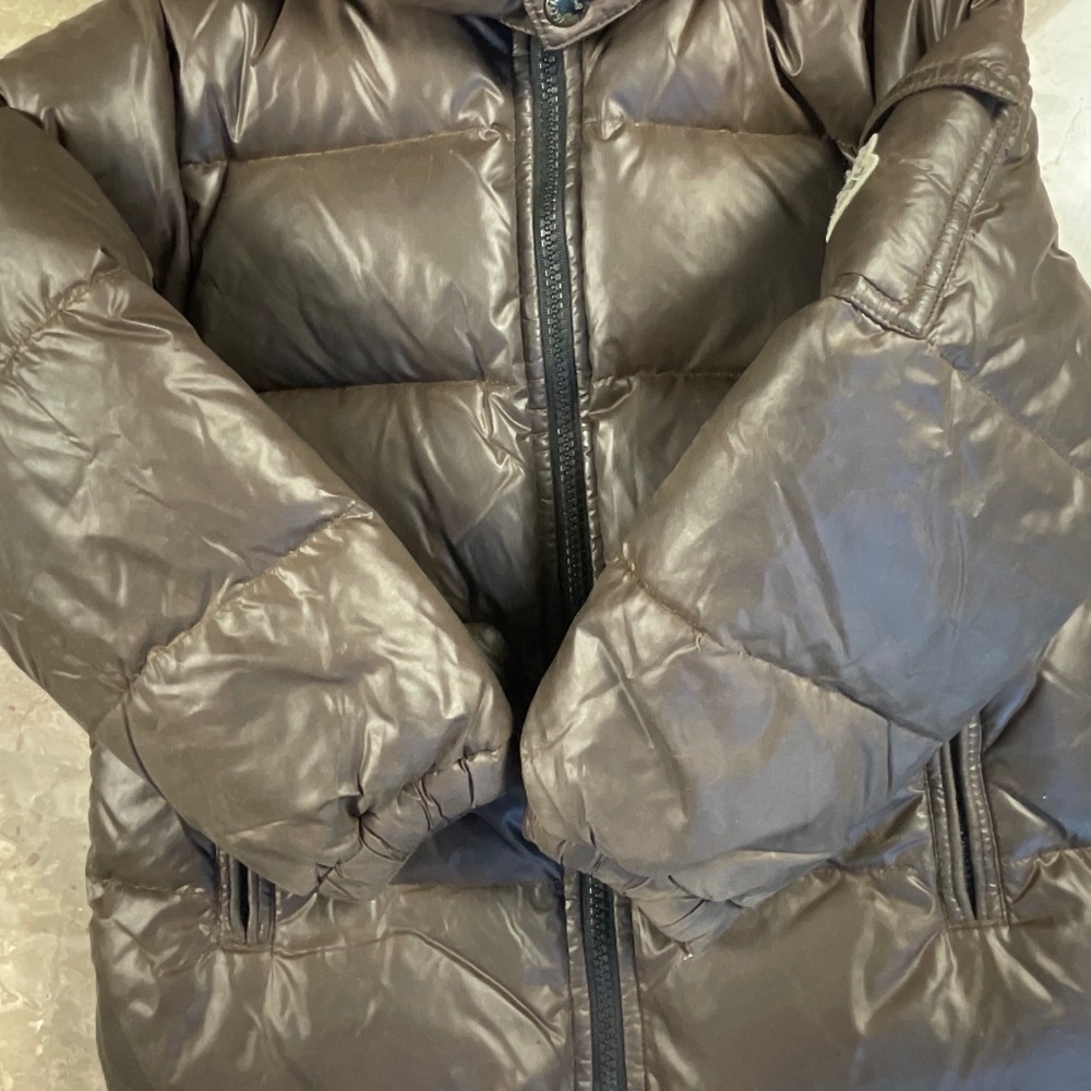 MONCLER Kids Chocolate Brown Puffer Jacket Size 4 years 104 cm - Picture 14 of 16